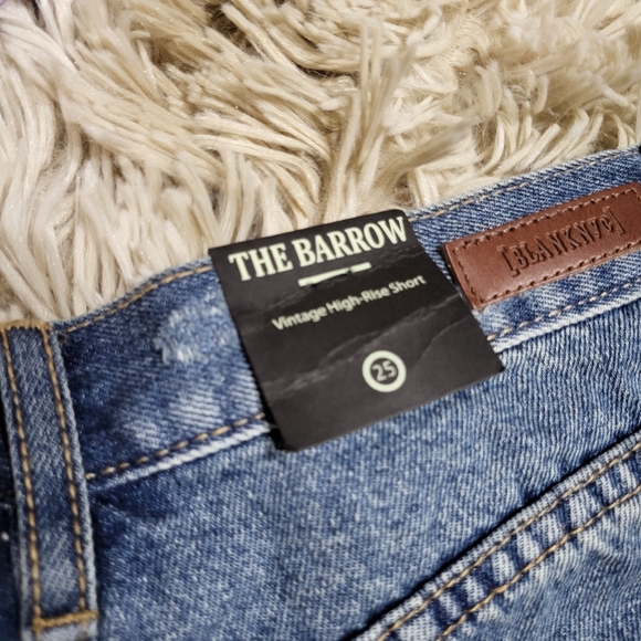 NWT BlankNYC Vintage high rise short, The Barrow, distressed denim short Sz 25 - Picture 2 of 6
